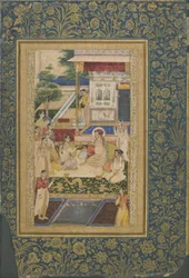 Jahangir és Khurram herceg Nur Jahan lakomája